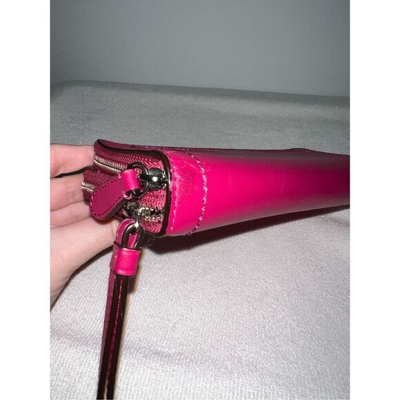Vintage Pink Coach Wristlet Billfold Wallet OS - Picture 6 of 7